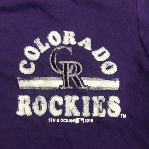 Colorado Rockies purple short sleeve T-shirt small - Picture 10 of 13